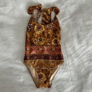 Spell & The Gypsy Collective Girl's Zahara One Piece Ruffle Bathing Swimsuit